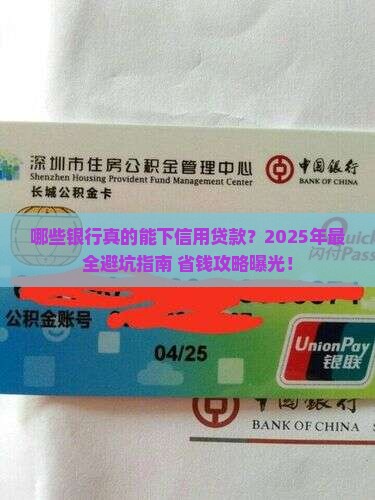 各个银行可以信用贷款