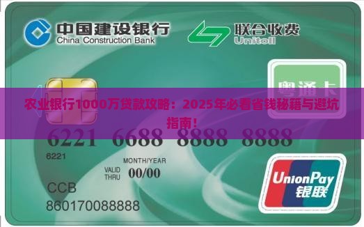 农业银行1000万贷款