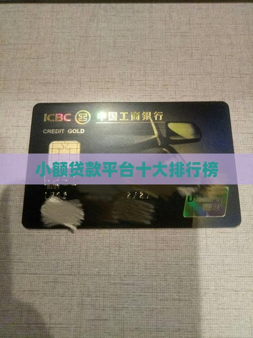 小众的小额贷款平台
