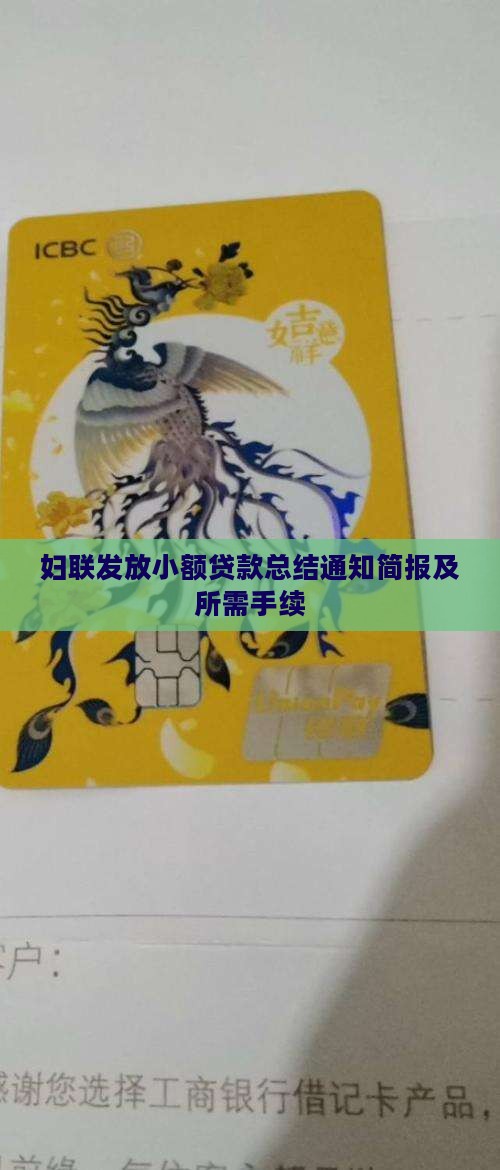 妇联发放小额贷款