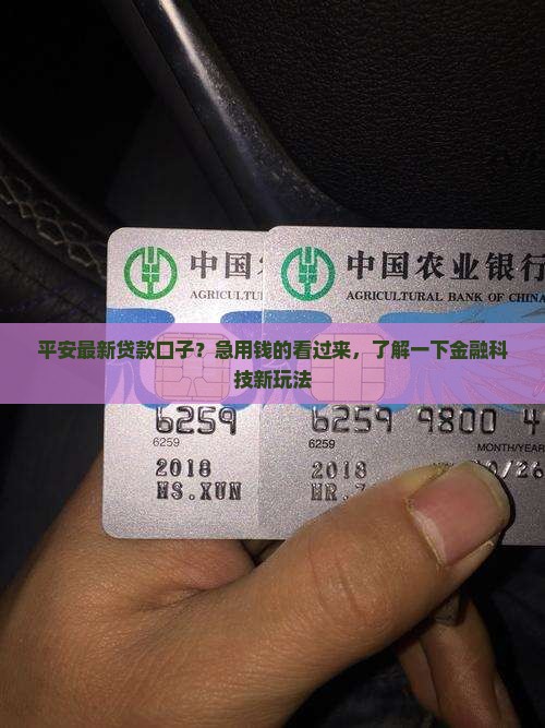 平安最新贷款口子