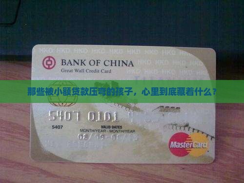 小额贷款的孩子心里