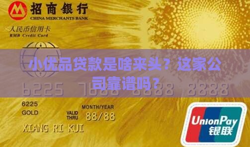 小优品贷款是什么公司