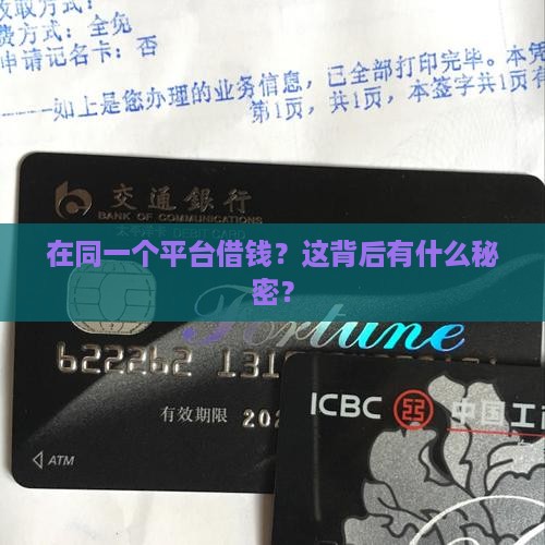 在一个平台上贷款