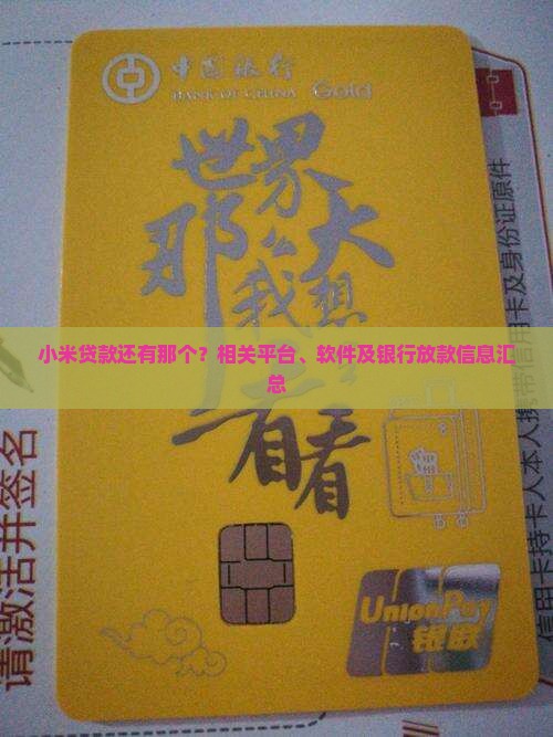 小米贷款还有那个