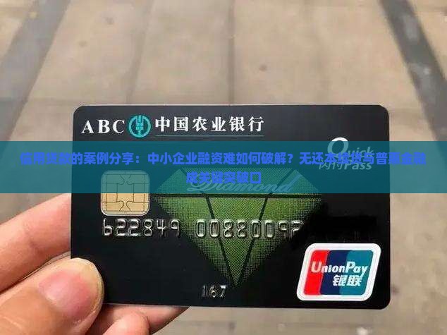 关于信用贷款的案例分享