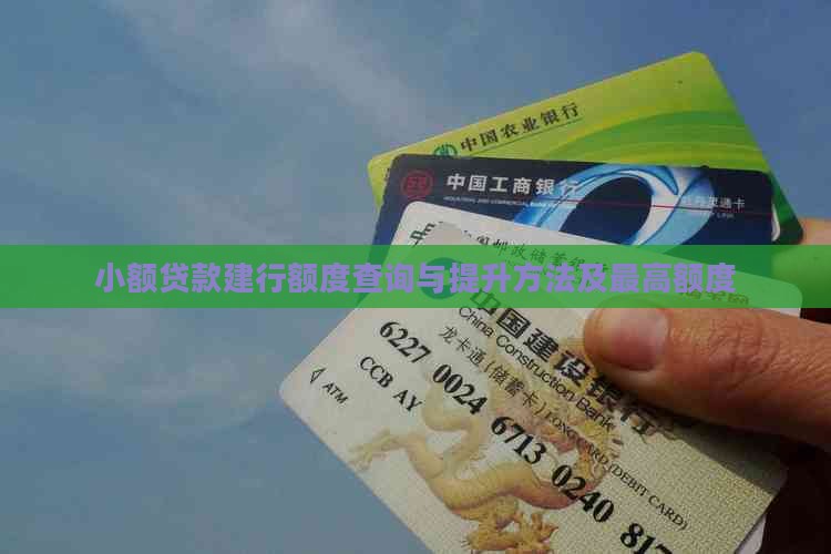 小额贷款建行额度