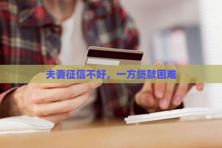 夫妻个人贷款一方征信花
