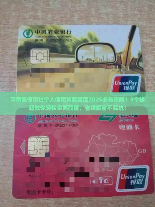 平南县信用社个人信用贷款额度