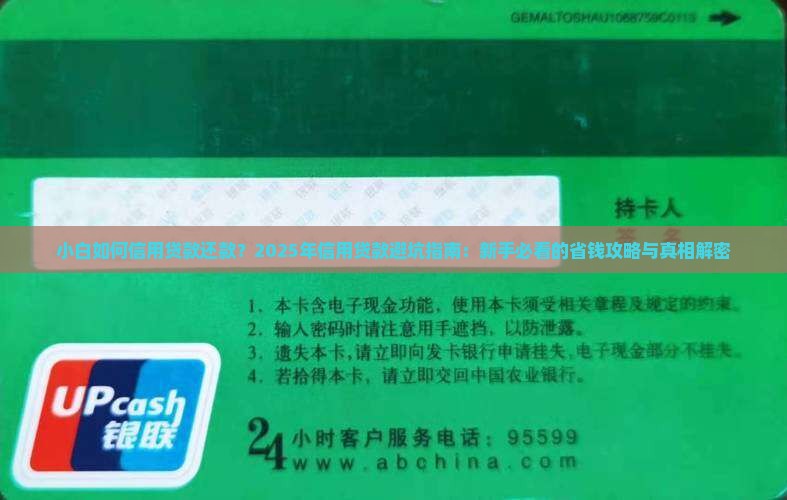 小白如何信用贷款还款