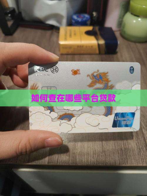 如何查在哪些平台贷款