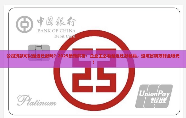 公司贷款可以延迟还款吗