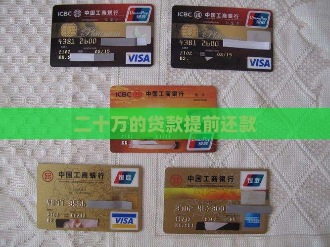 二十万的贷款提前还款