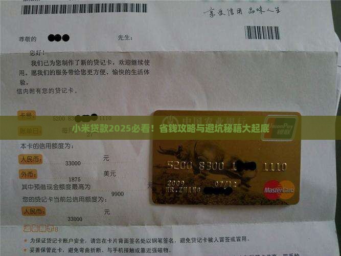 小米金融里的小米贷款