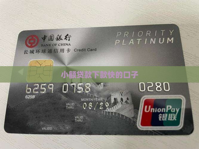 小额贷款下款快的口子