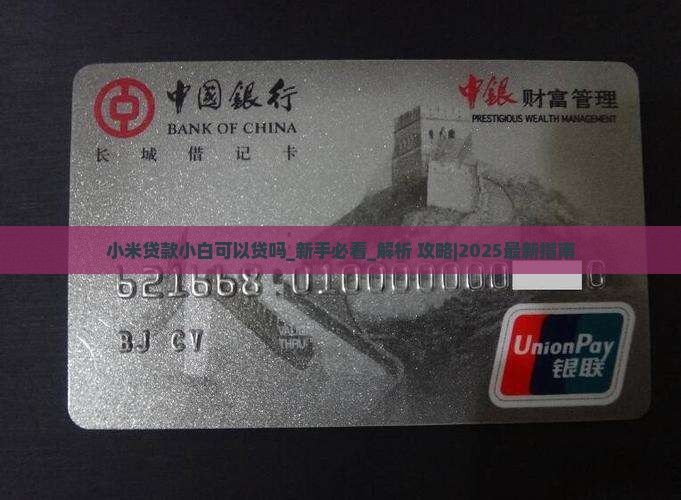 小米贷款小白可以贷吗