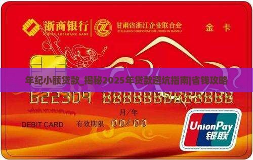 年纪小额贷款