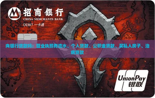 向银行贷款吗