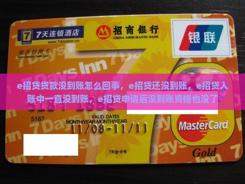 e招贷贷款没到账