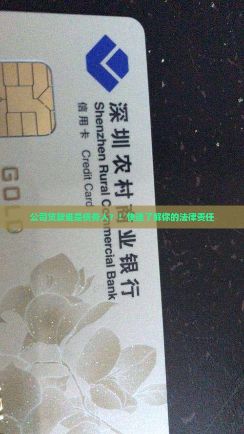 公司贷款谁是债务人