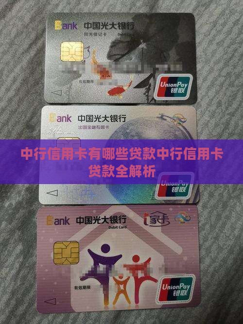 中行信用卡有哪些贷款