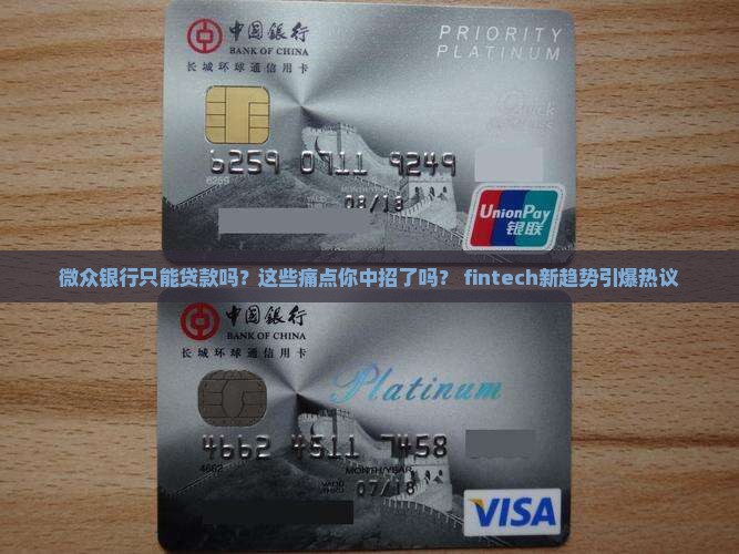 微众银行只能贷款吗