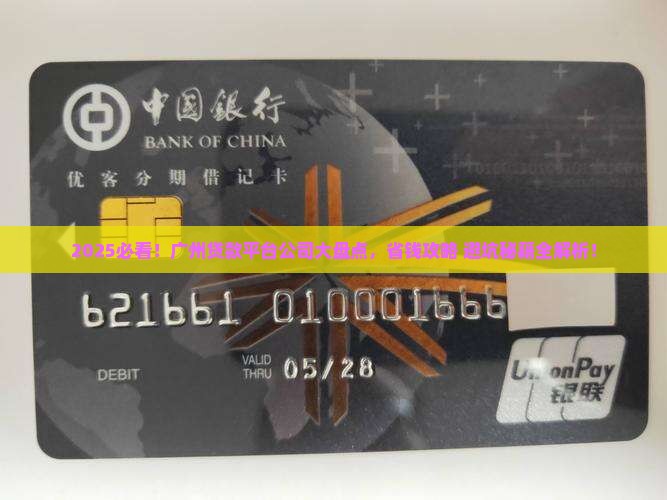 广州哪里有贷款平台公司