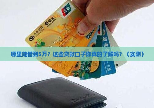 哪里有好贷款五万的口子