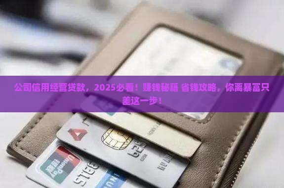 公司信用经营贷款