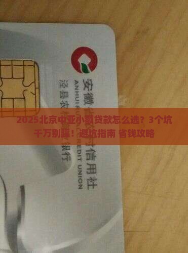 北京中亚小额贷款