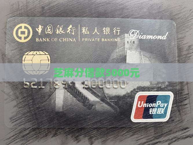芝麻分贷款5000元