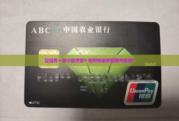 征信有一条小额贷款