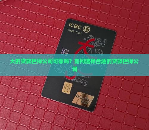 大的贷款担保公司坏吗