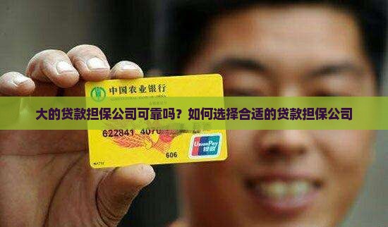 大的贷款担保公司坏吗