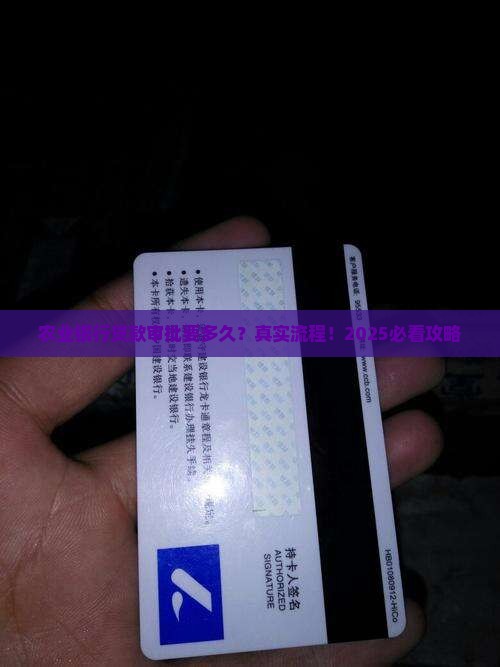 农业银行批贷款时间