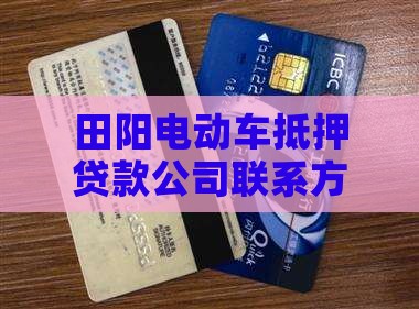 田阳电动车抵押贷款公司联系方式及地址一览