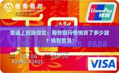 普通上班族惊觉：我在银行悄悄贷了多少款？钱包告急！