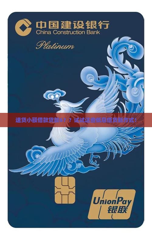 速贷小额借款贷款6？？试试这些低息借贷新方式！