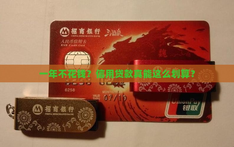 一年不花钱？信用贷款真能这么划算？