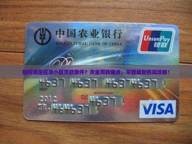 如何满足应急小额贷款条件？资金周转痛点，掌握最新热词攻略！