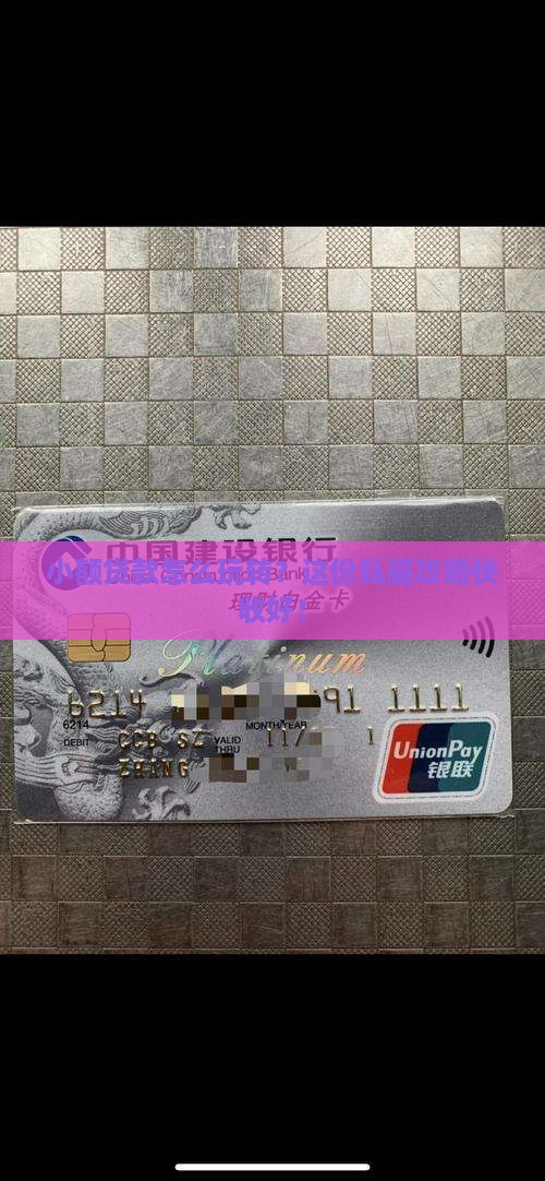 如何做好小额贷款业务的建议