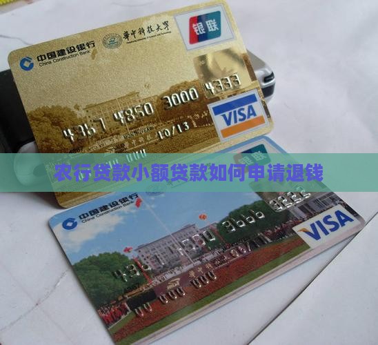 农行小额贷款退钱怎么退