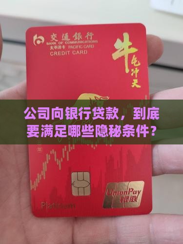 以公司向银行贷款条件