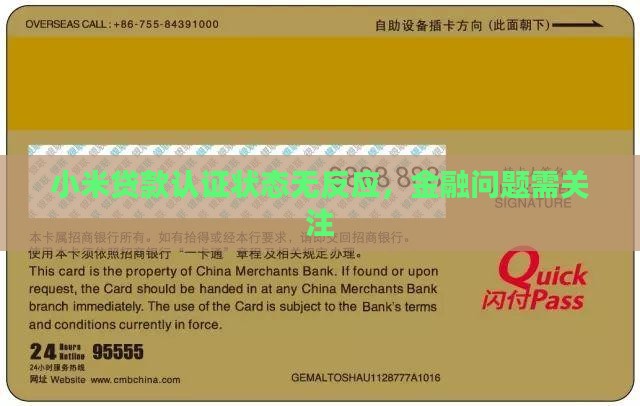 小米贷款认证状态没反应