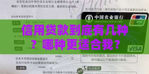 信用贷款类型是啥意思