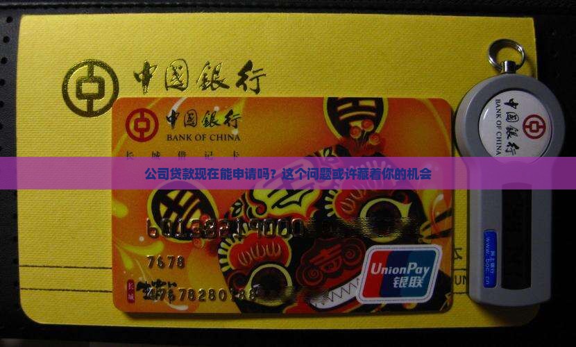 公司贷款可以申请吗现在