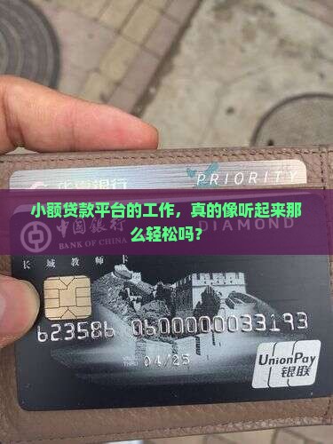 小额贷款平台工作