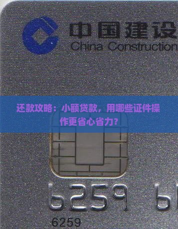 小额贷款用啥证件还款划算