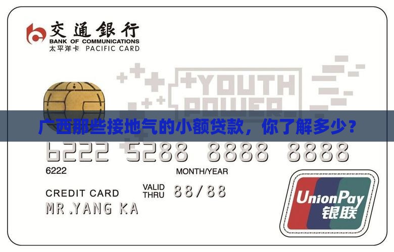 广西的小额贷款有哪些