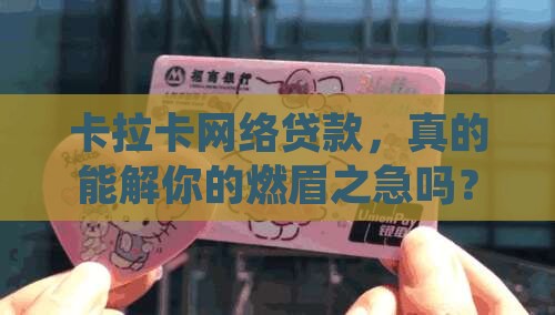 卡拉卡网络贷款